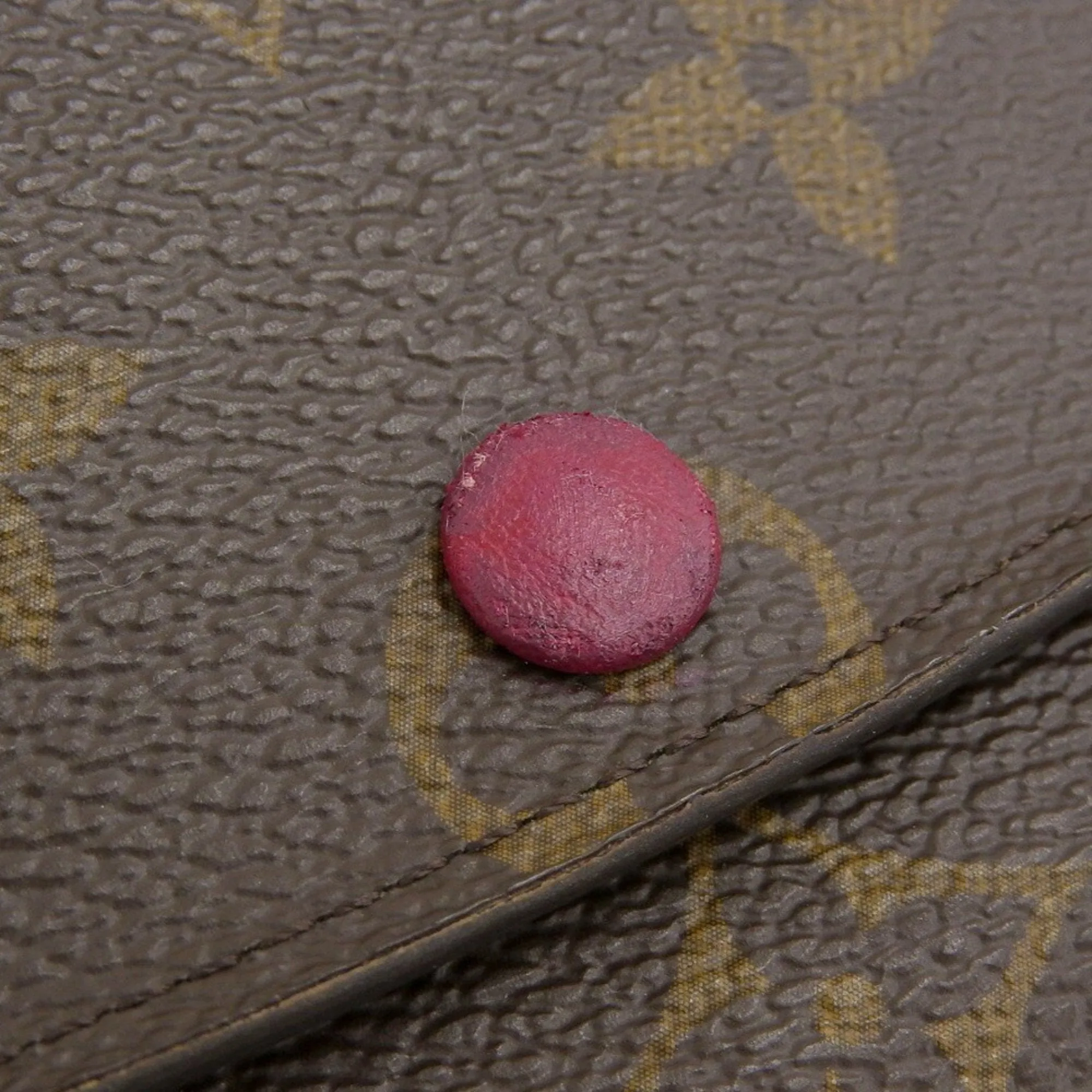 Louis Vuitton pink Monogram  Color Pvc Long Wallet (Bi-Fold) (Pre-Owned)