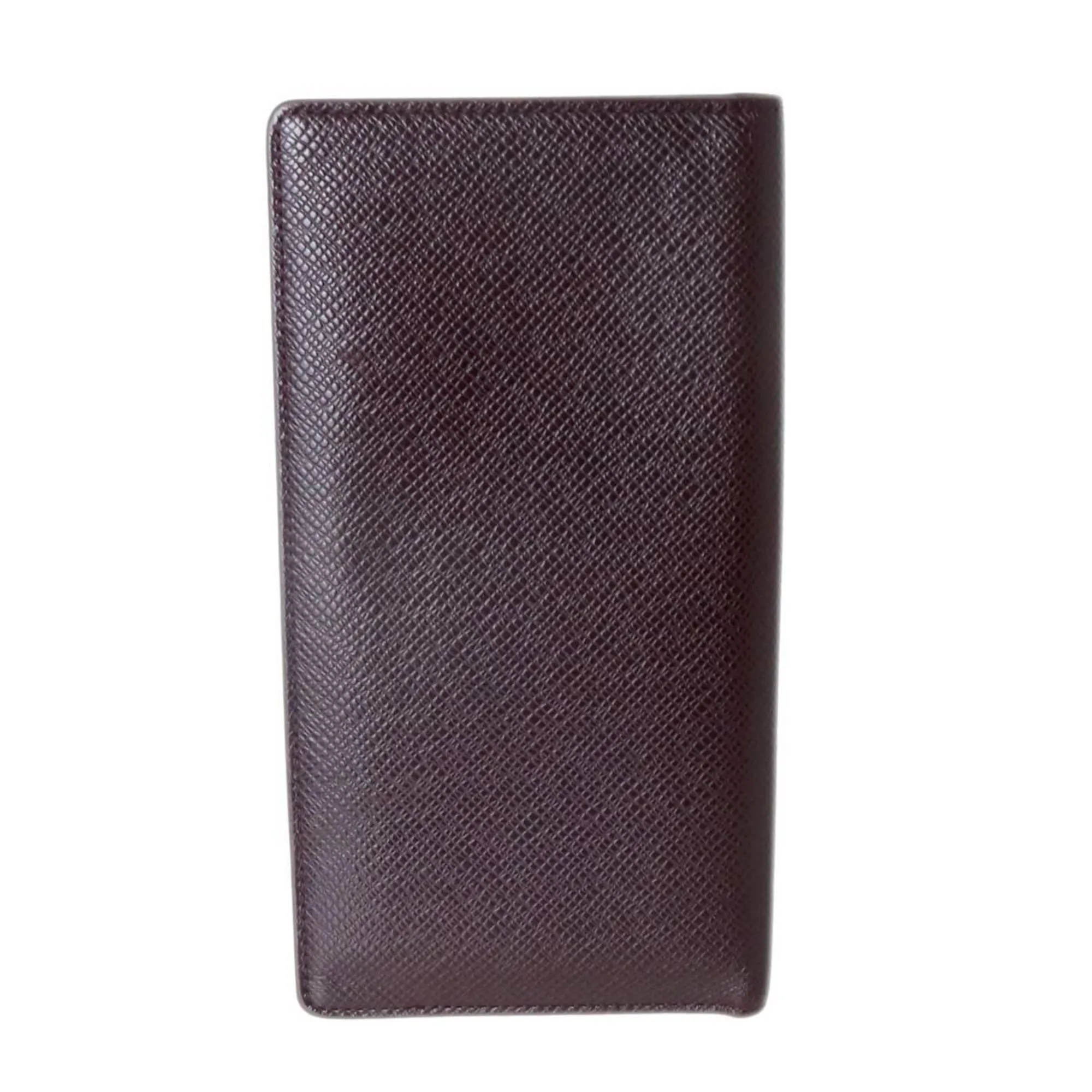 Louis Vuitton Taiga Acajou Taiga Leather Long Wallet (Bi-Fold) (Pre-Owned)