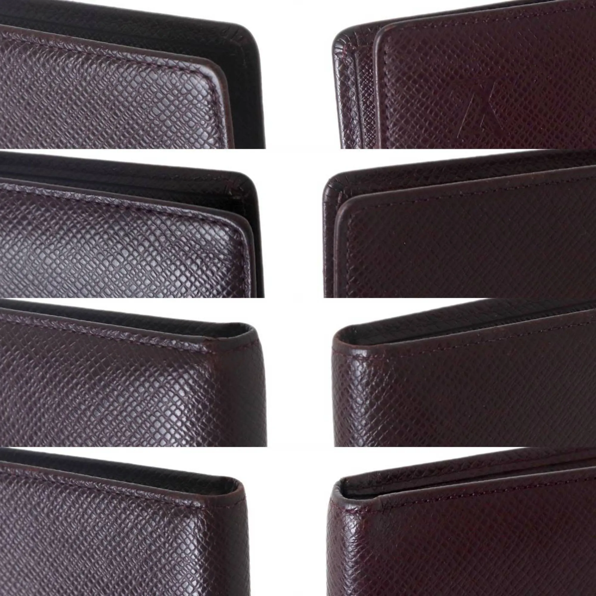 Louis Vuitton Taiga Acajou Taiga Leather Long Wallet (Bi-Fold) (Pre-Owned)