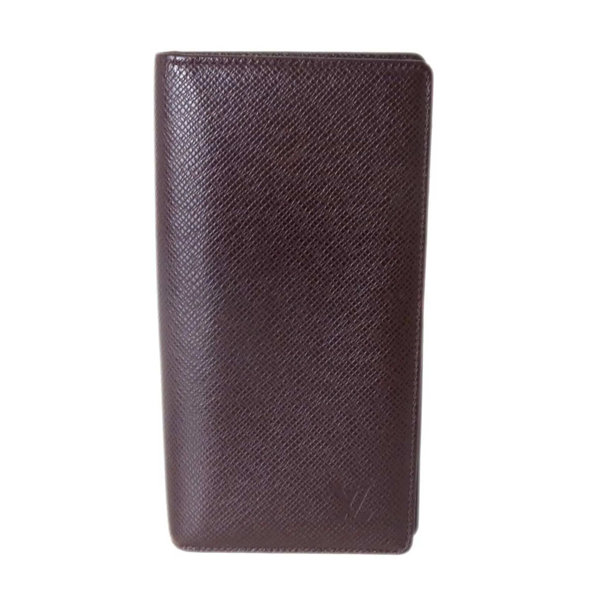 Louis Vuitton Taiga Acajou Taiga Leather Long Wallet (Bi-Fold) (Pre-Owned)