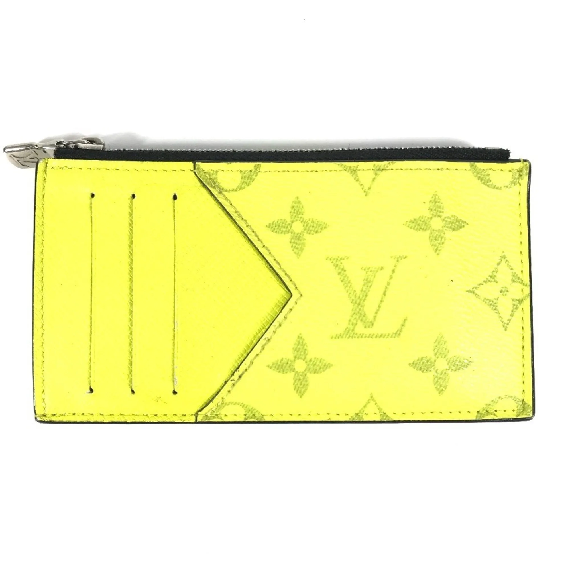 Louis Vuitton Taiga Taiga Leather Monogram Coin Purse/Coin Case (Pre-Owned)