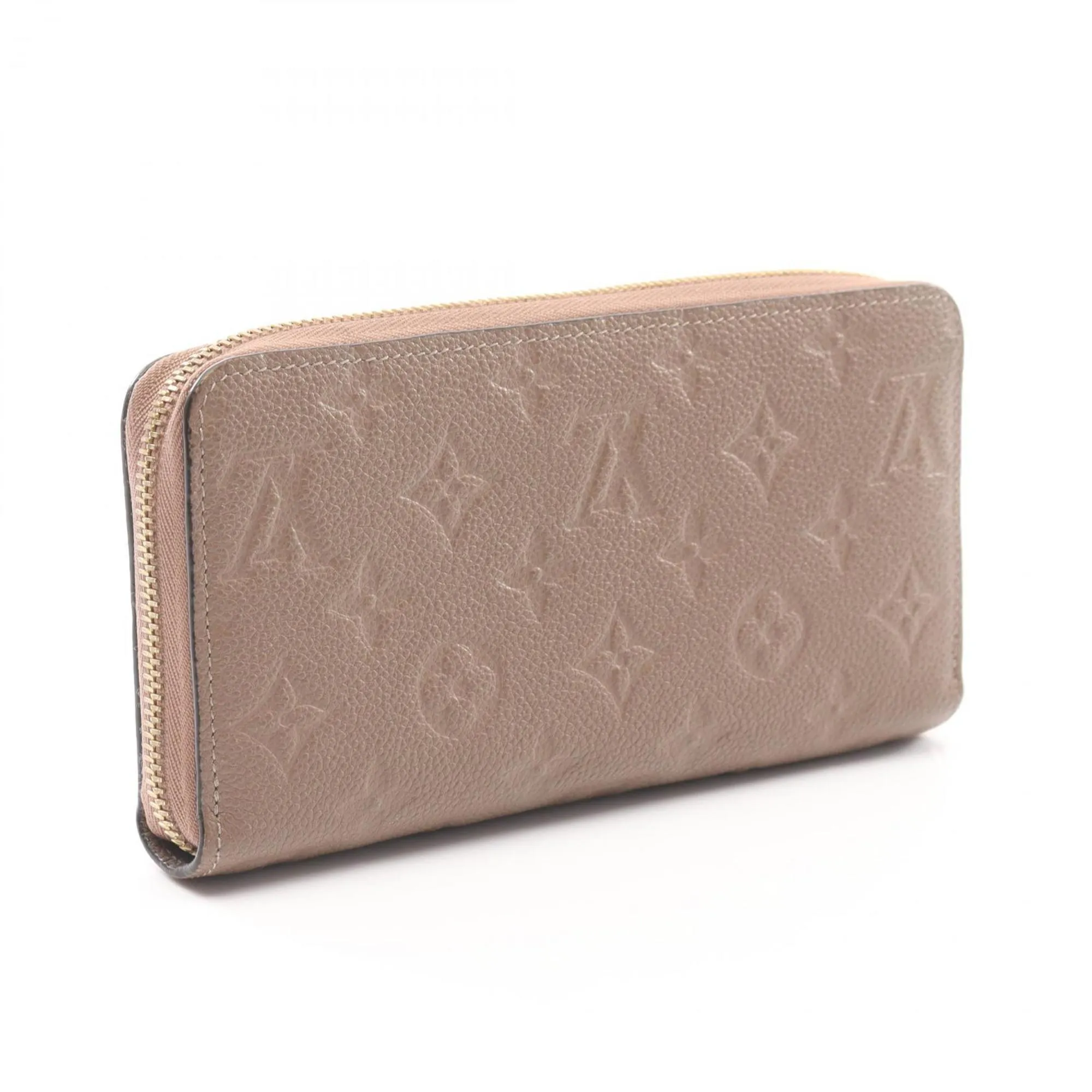 Louis Vuitton Tourterelle Leather Long Wallet (Bi-Fold) (Pre-Owned)