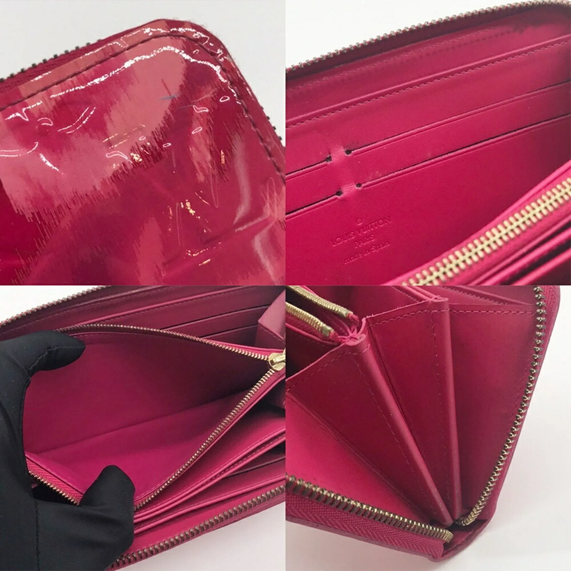 Louis Vuitton Vernis Rose Long Wallet (Bi-Fold) (Pre-Owned)
