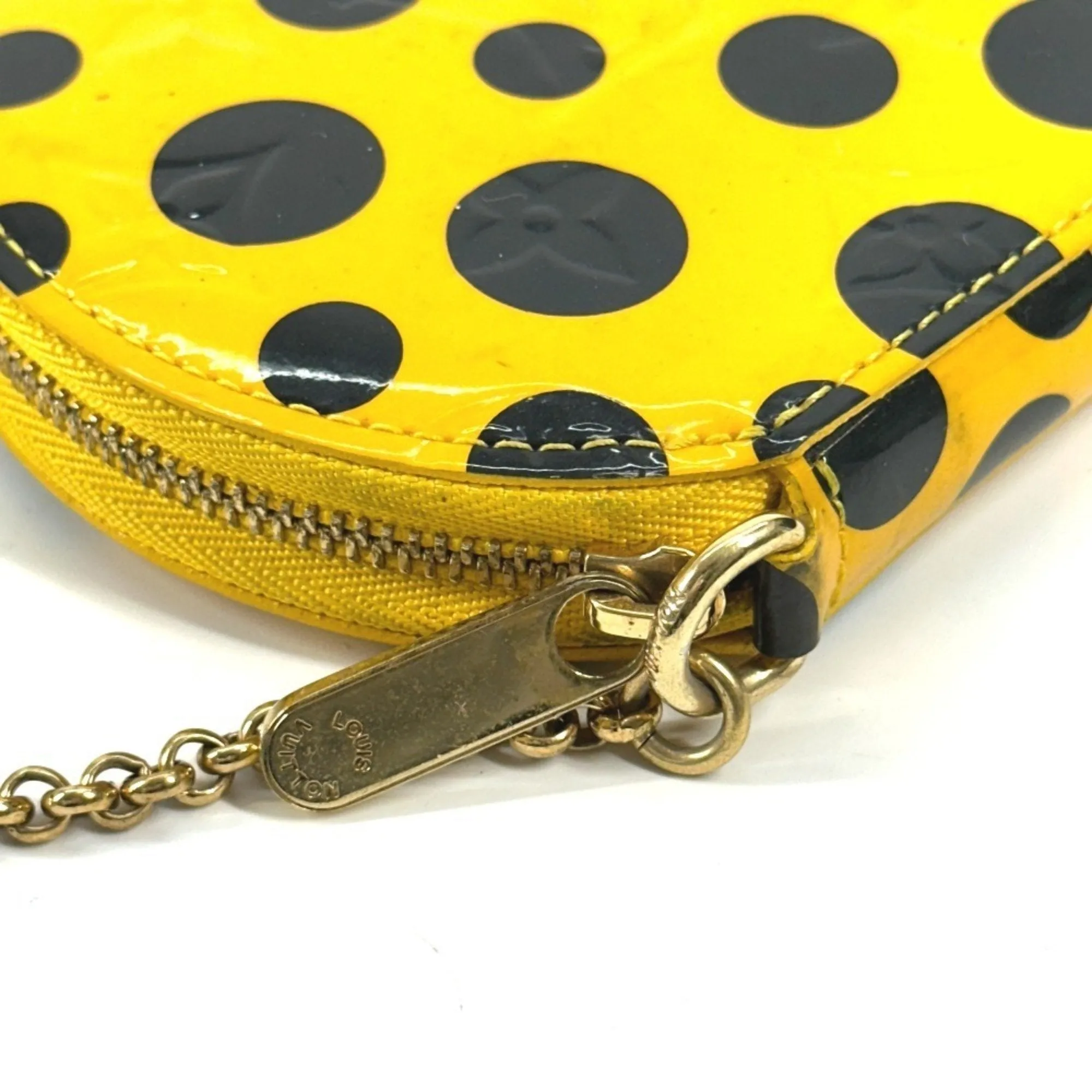 Louis Vuitton Vernis yellow Patent Leather Coin Purse/Coin Case (Pre-Owned)