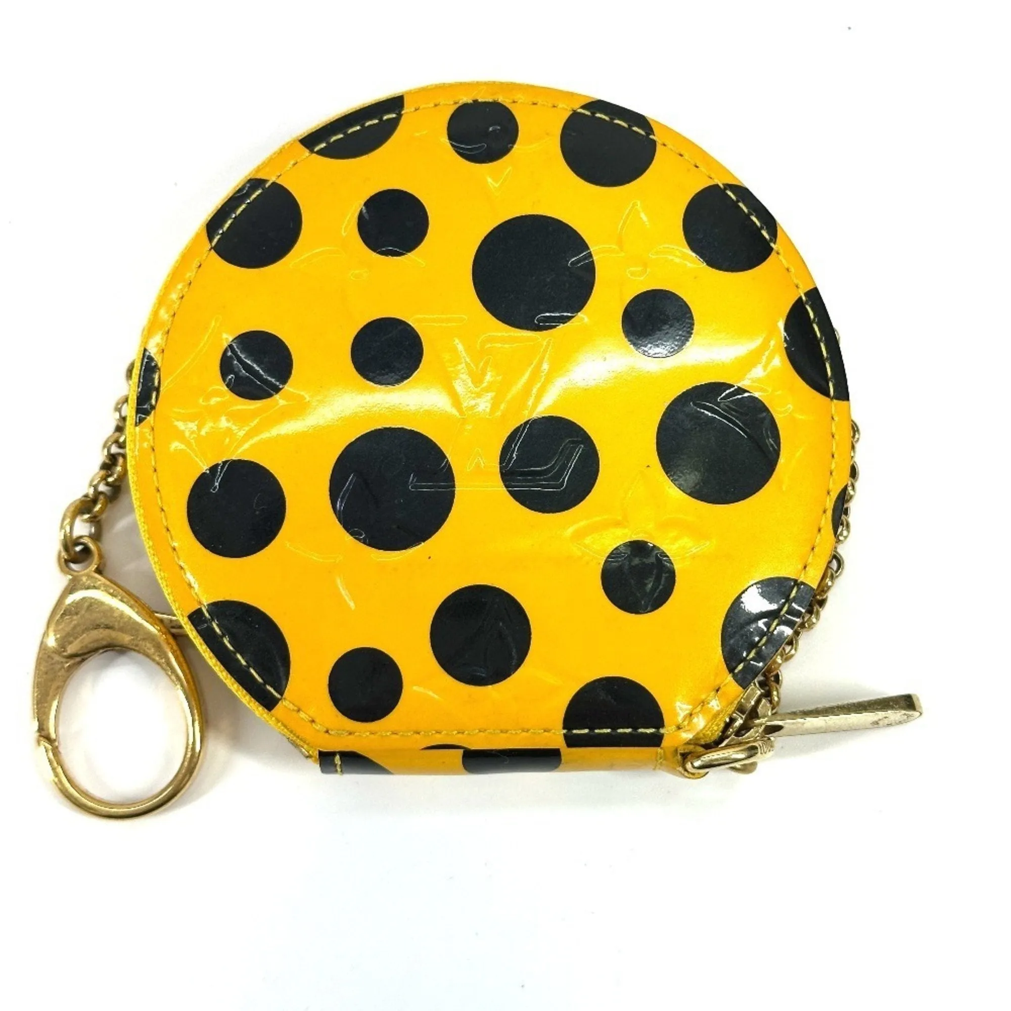 Louis Vuitton Vernis yellow Patent Leather Coin Purse/Coin Case (Pre-Owned)