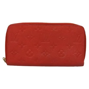Louis Vuitton Zippy Wallet Leather Wallet (Pre-Owned)
