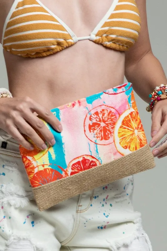 Main Squeeze Citrus Jute Pouch