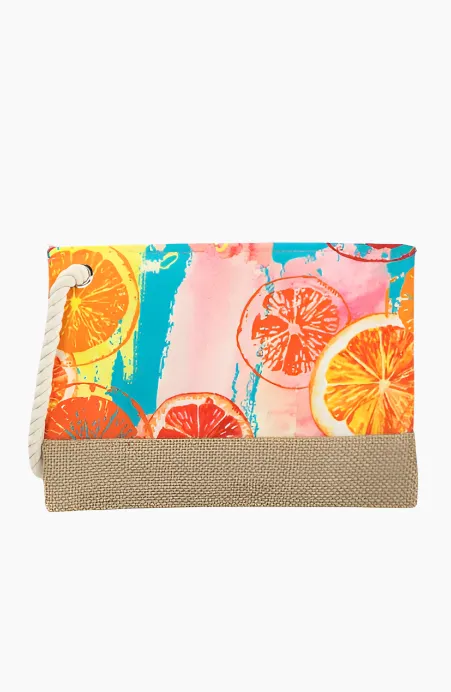 Main Squeeze Citrus Jute Pouch