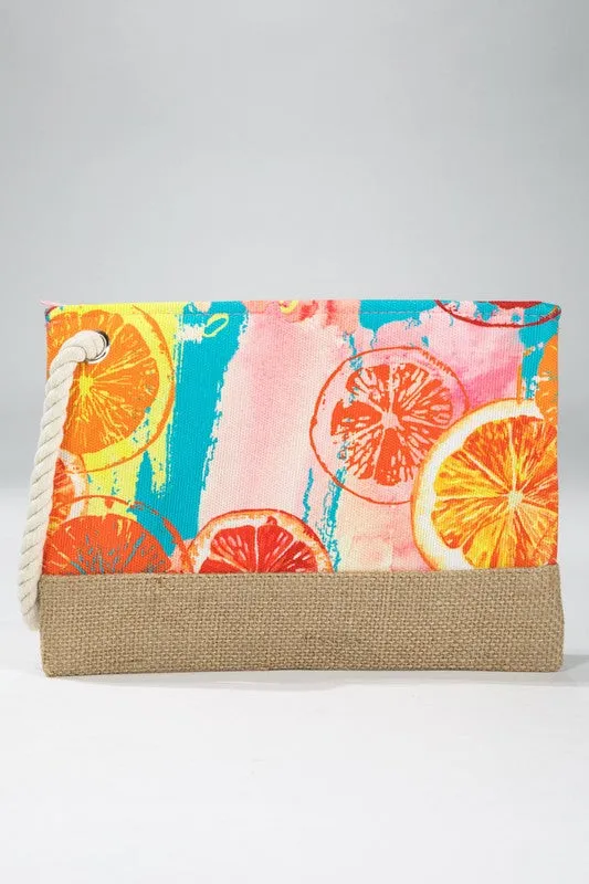 Main Squeeze Citrus Jute Pouch