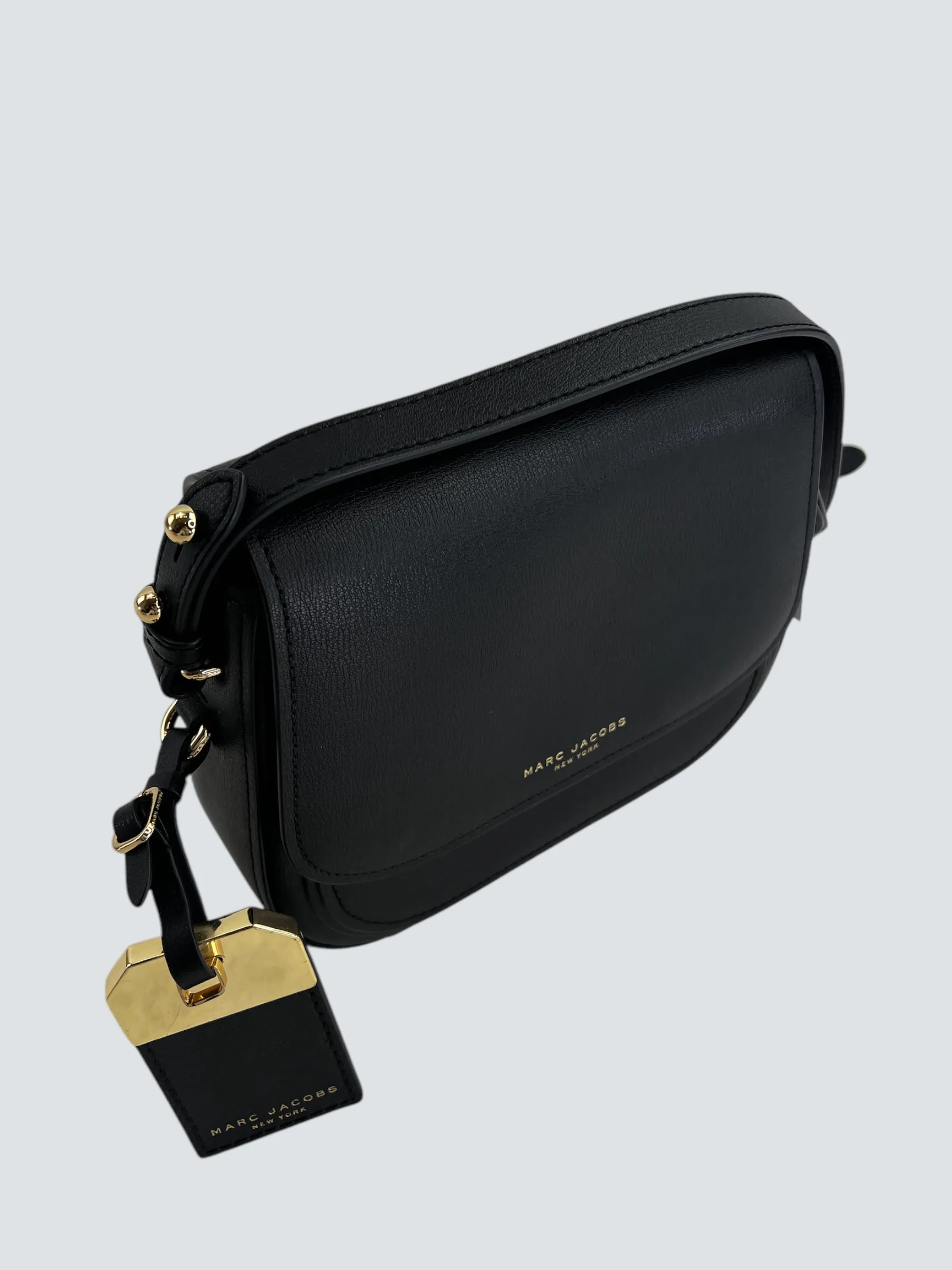 Marc Jacobs Black Leather "Rider" Crossbody