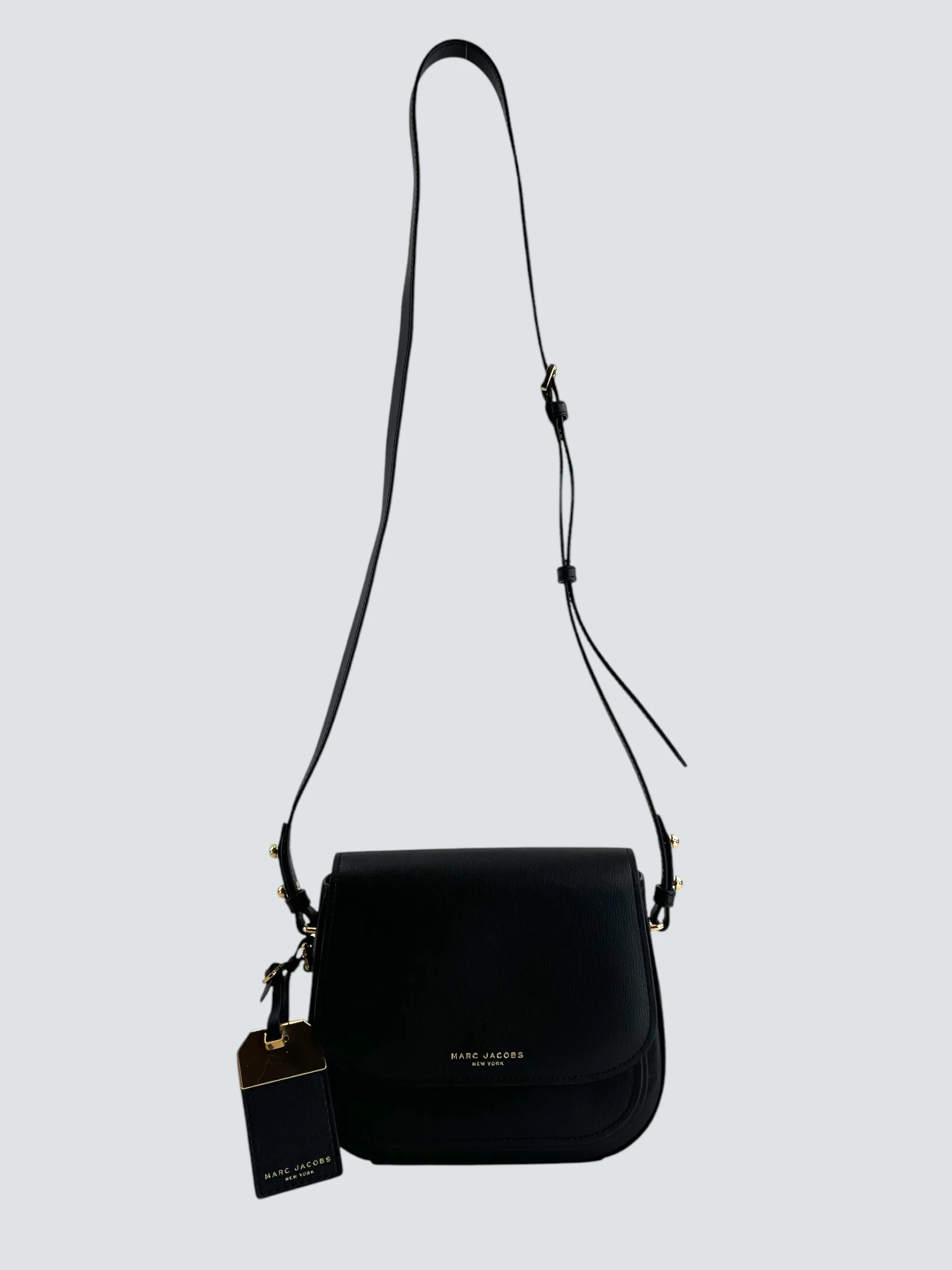 Marc Jacobs Black Leather "Rider" Crossbody