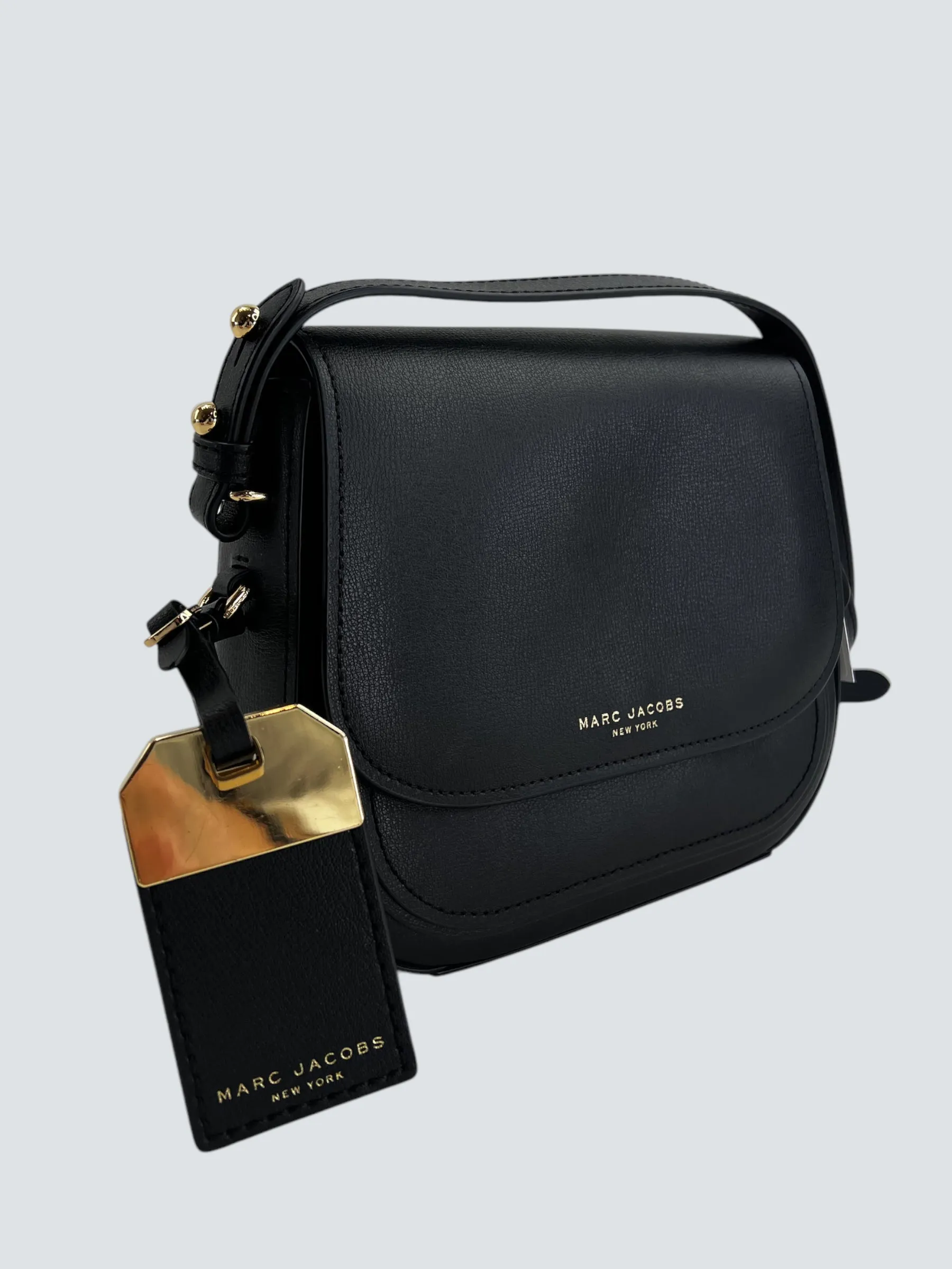 Marc Jacobs Black Leather "Rider" Crossbody