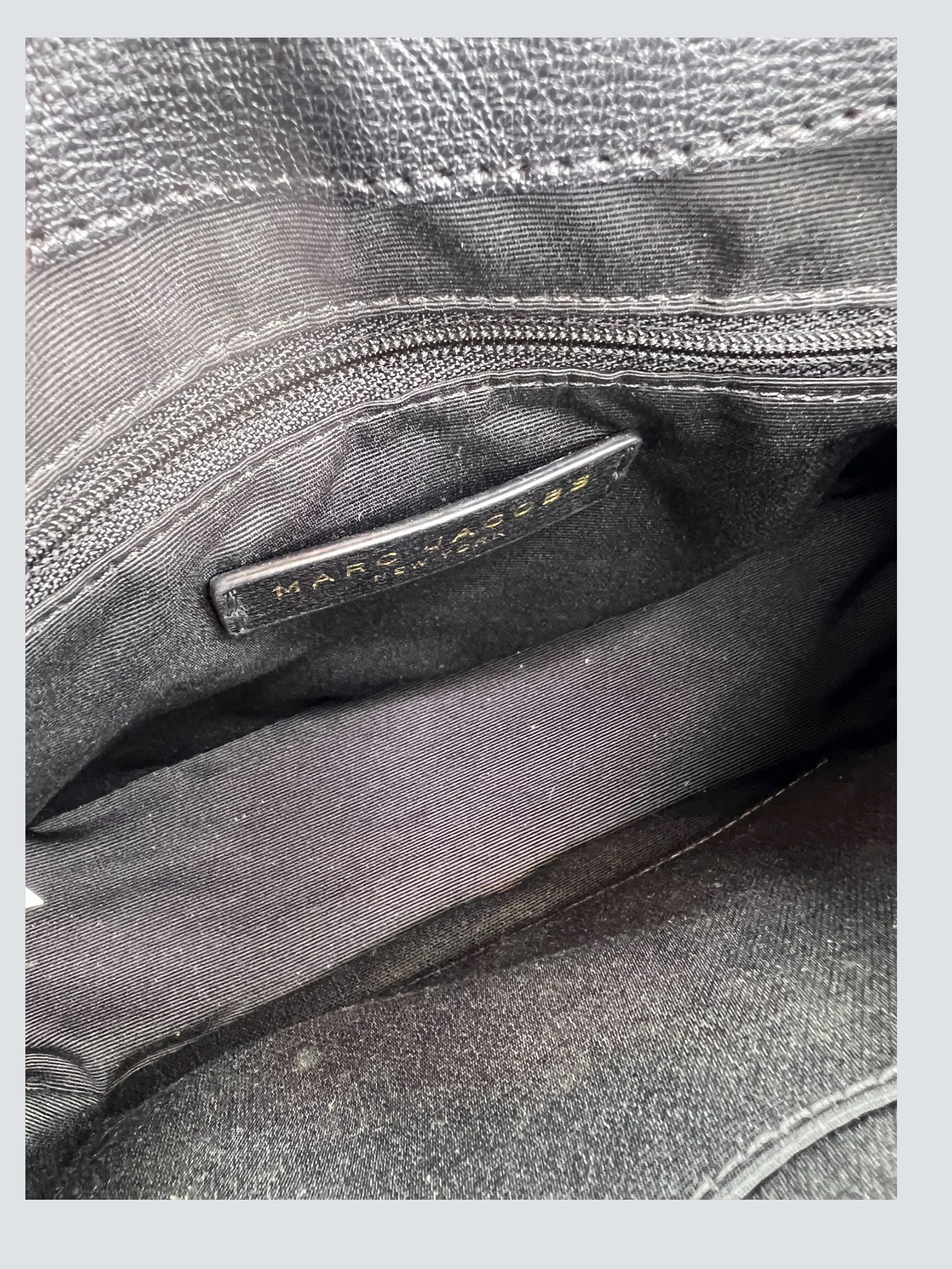 Marc Jacobs Black Leather "Rider" Crossbody
