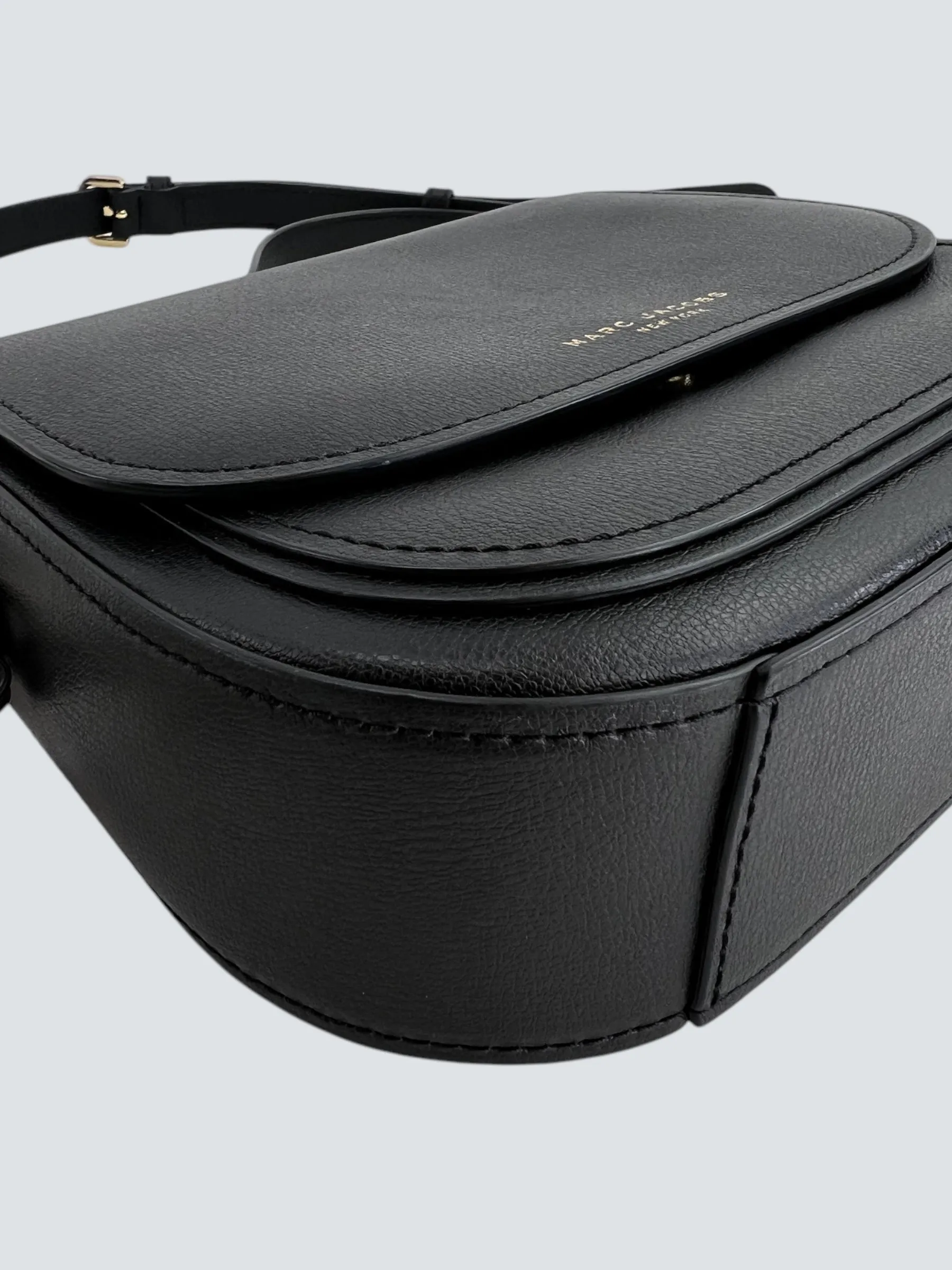 Marc Jacobs Black Leather "Rider" Crossbody