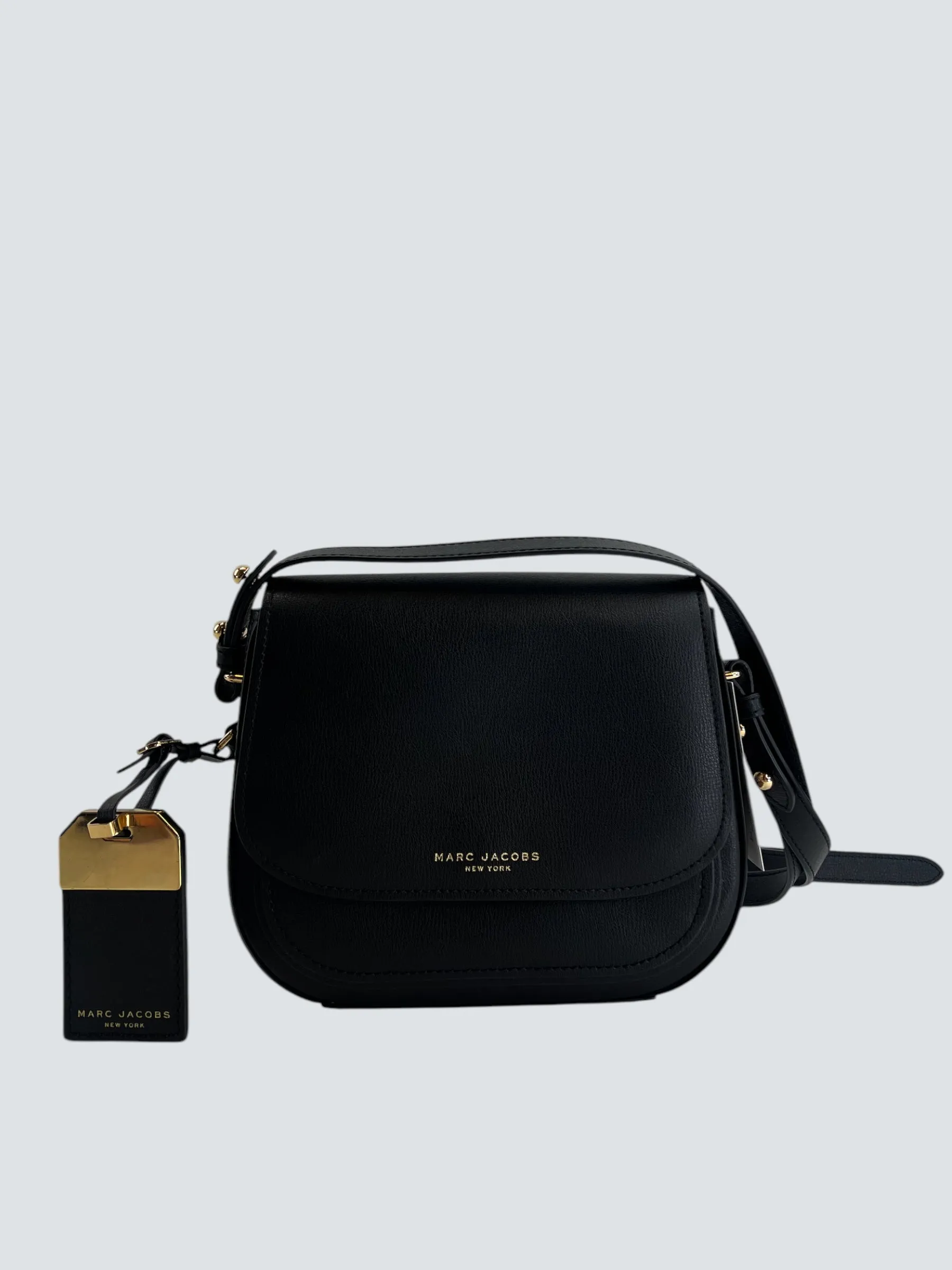 Marc Jacobs Black Leather "Rider" Crossbody