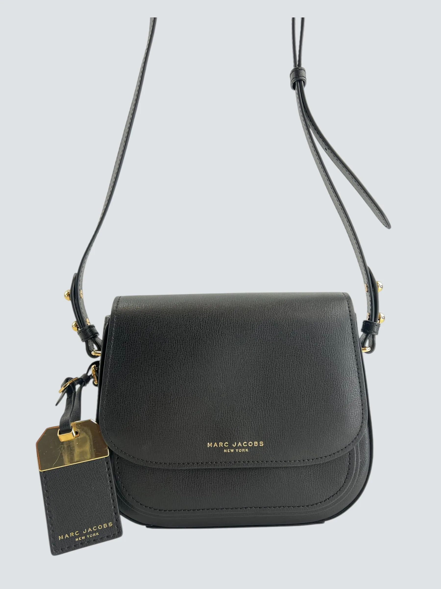 Marc Jacobs Black Leather "Rider" Crossbody