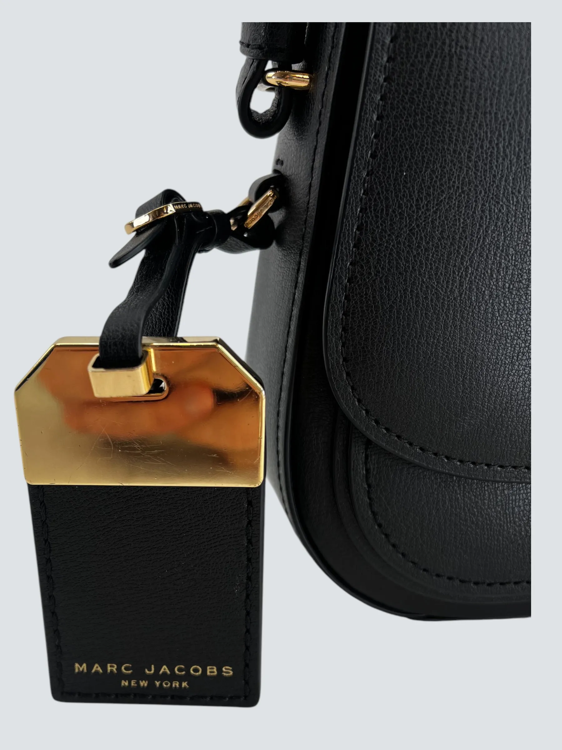 Marc Jacobs Black Leather "Rider" Crossbody
