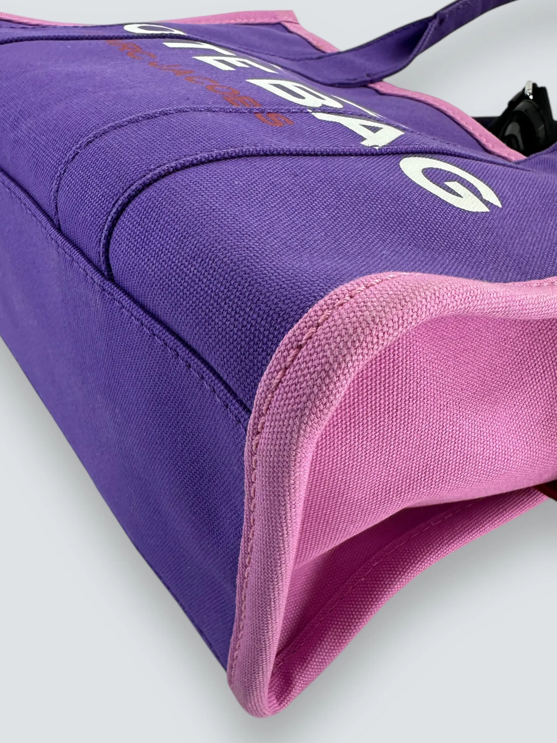 Marc Jacobs Purple Canvas ??The Tote?? Bag