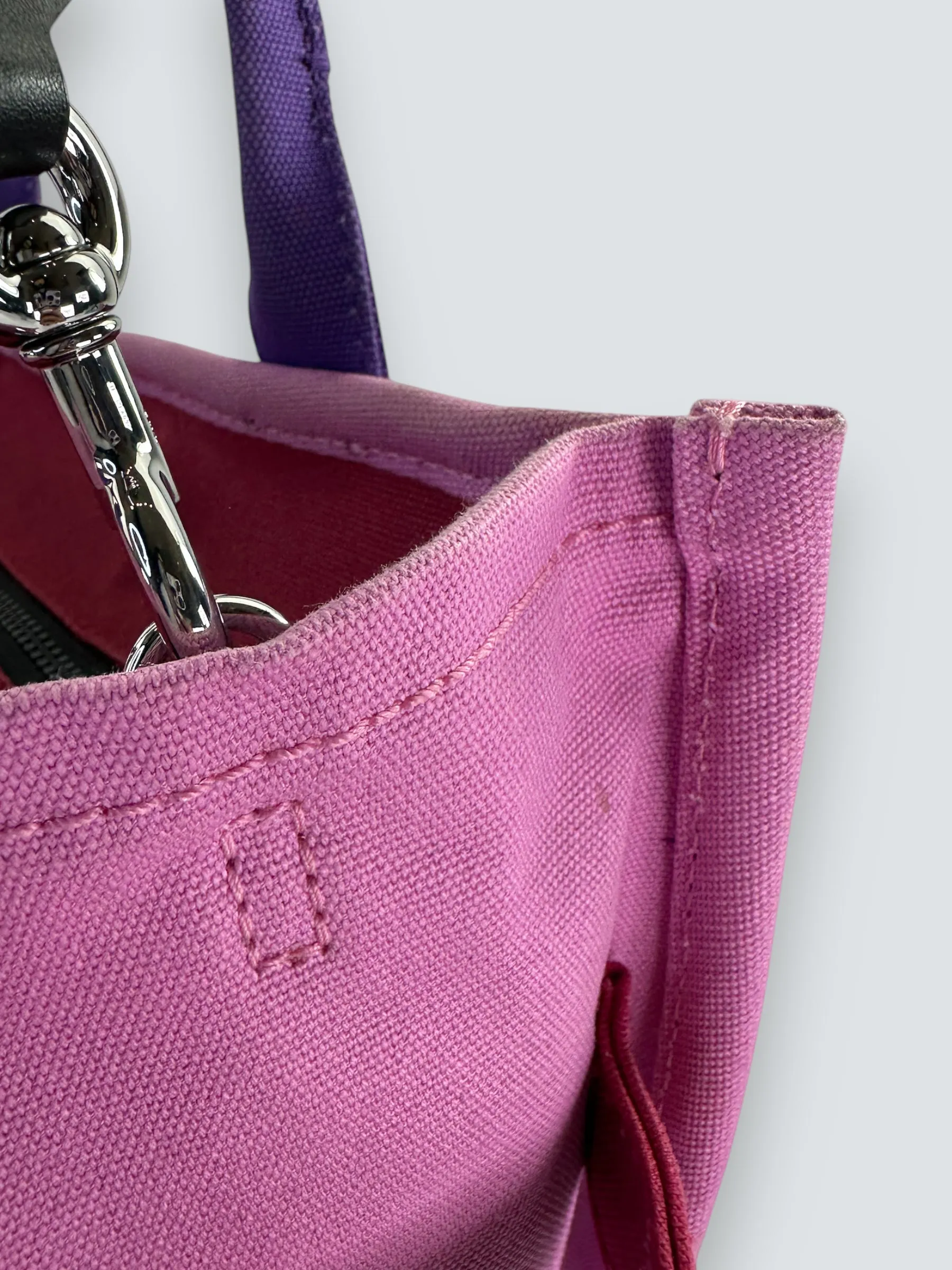 Marc Jacobs Purple Canvas ??The Tote?? Bag