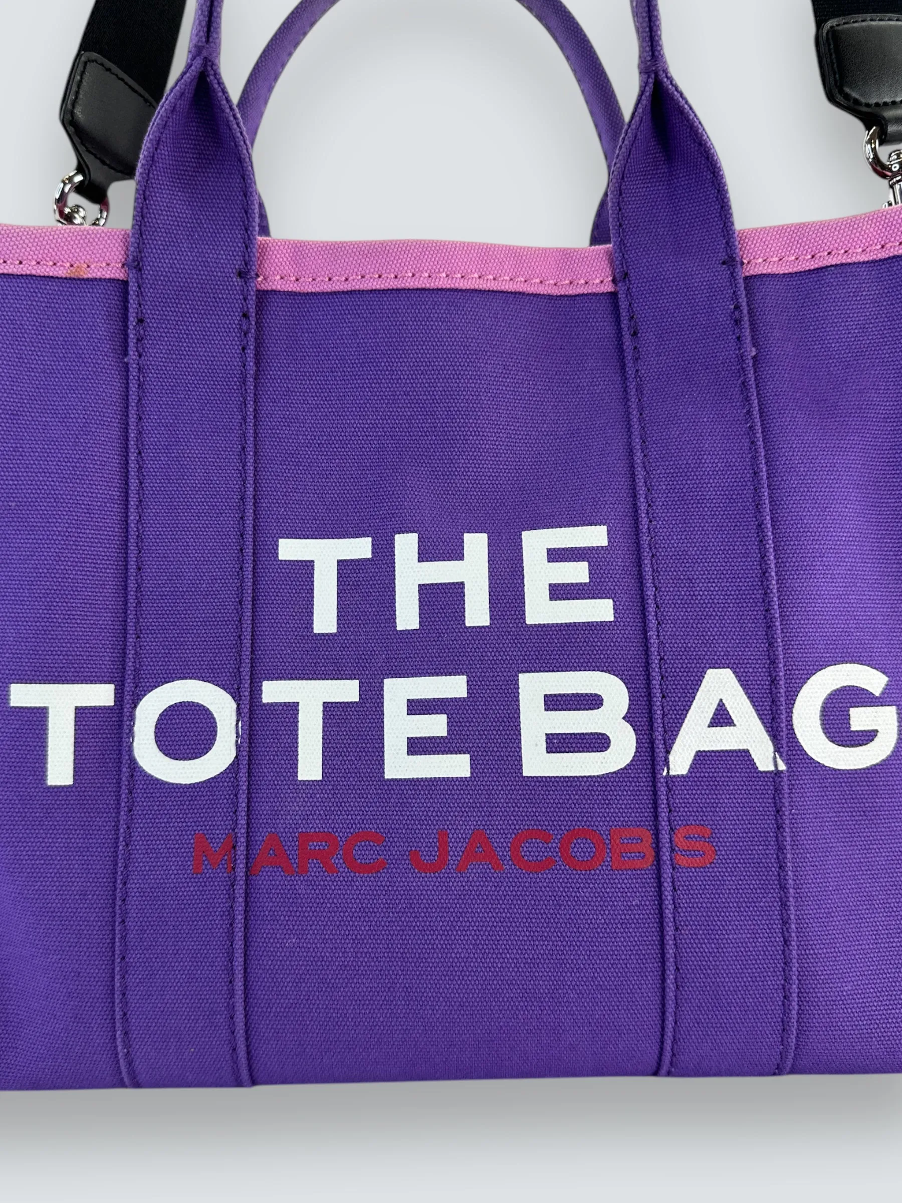 Marc Jacobs Purple Canvas ??The Tote?? Bag