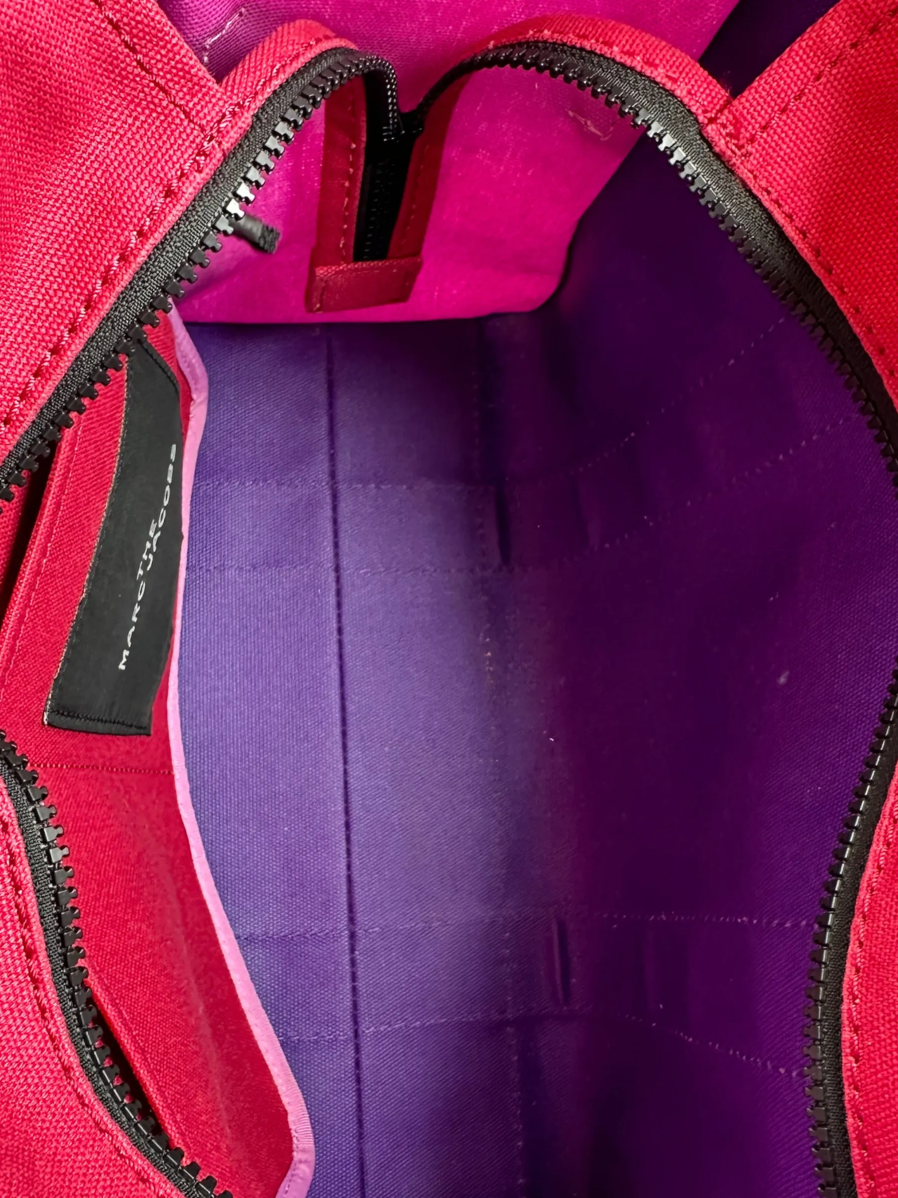 Marc Jacobs Purple Canvas ??The Tote?? Bag