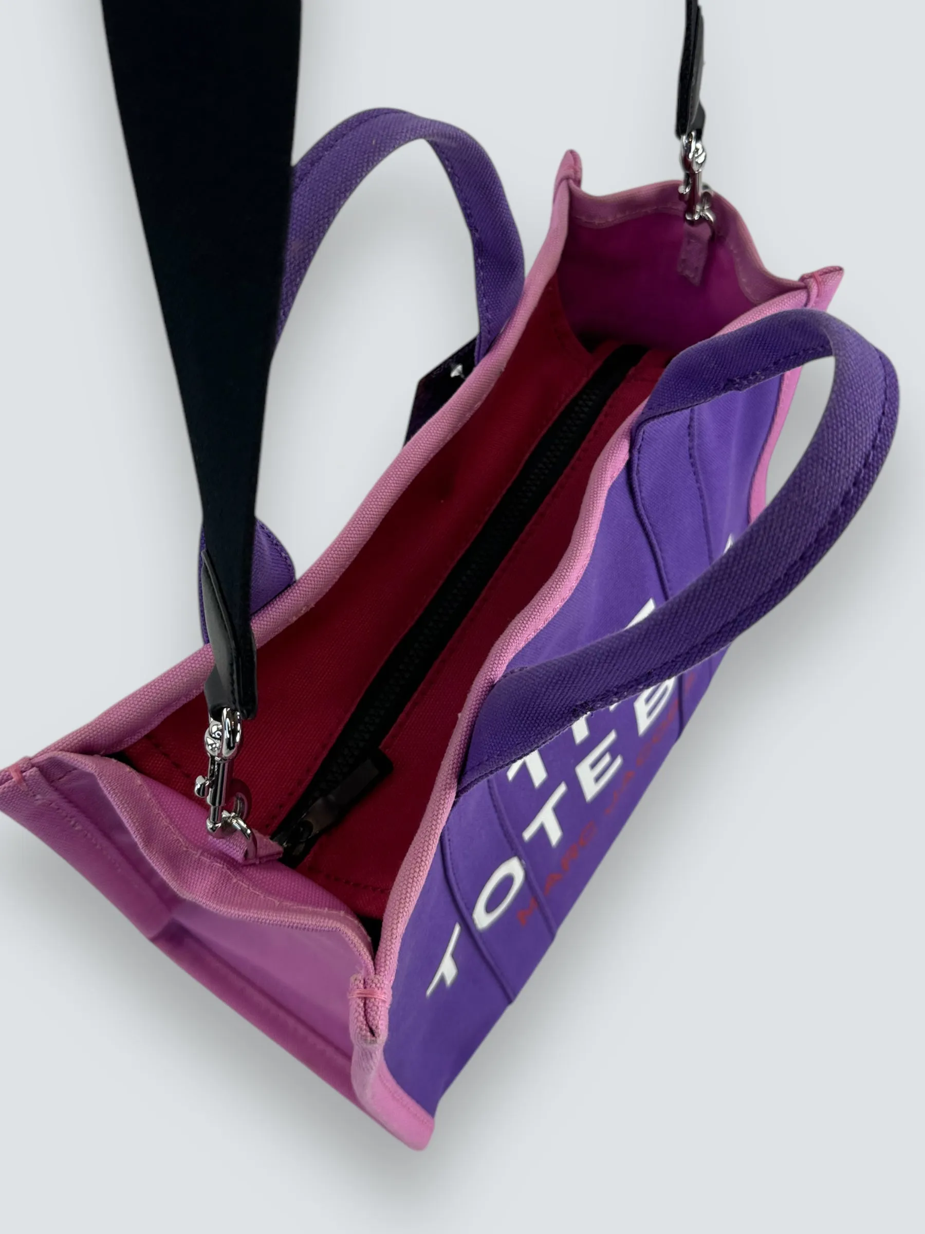 Marc Jacobs Purple Canvas ??The Tote?? Bag