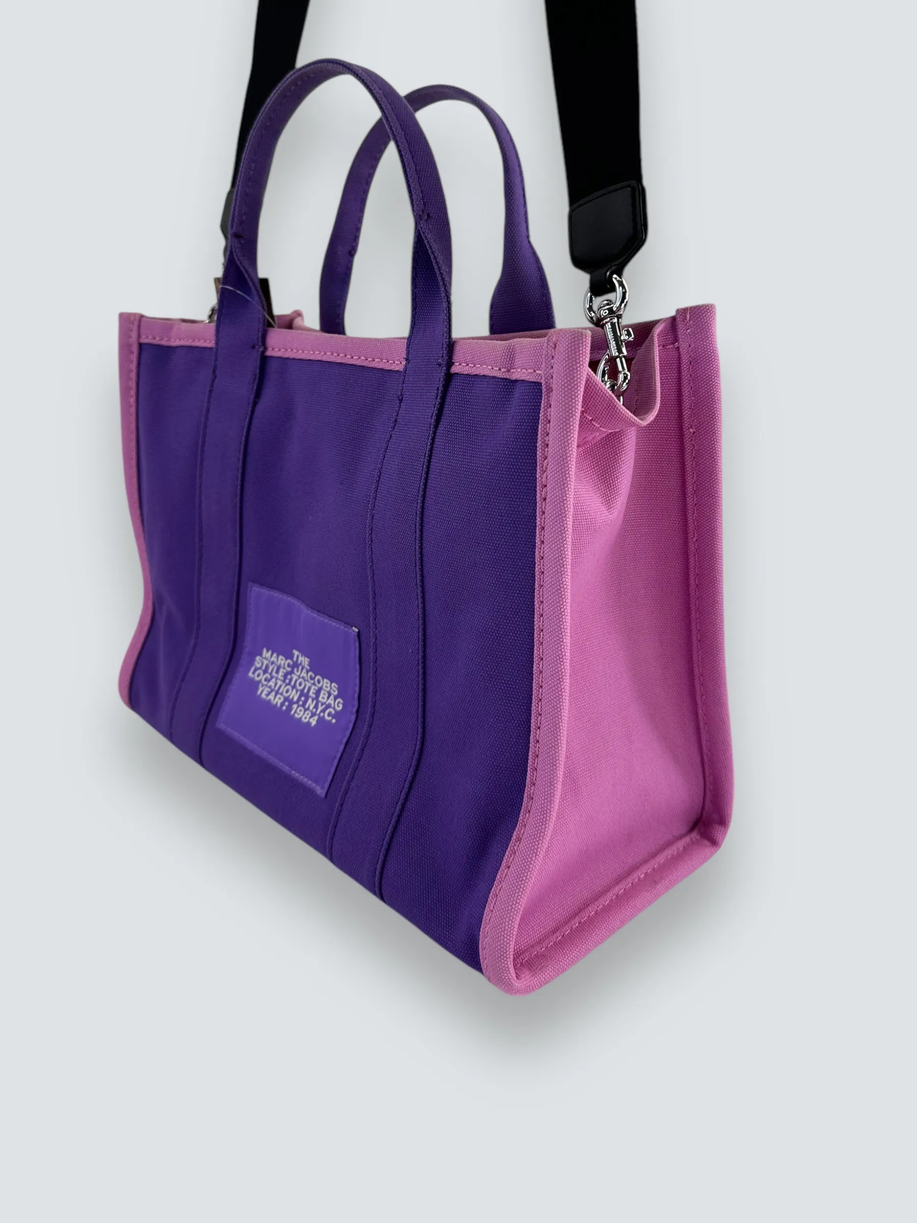 Marc Jacobs Purple Canvas ??The Tote?? Bag