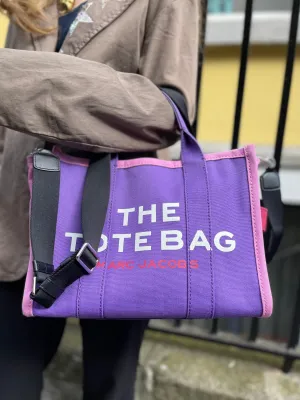 Marc Jacobs Purple Canvas ??The Tote?? Bag