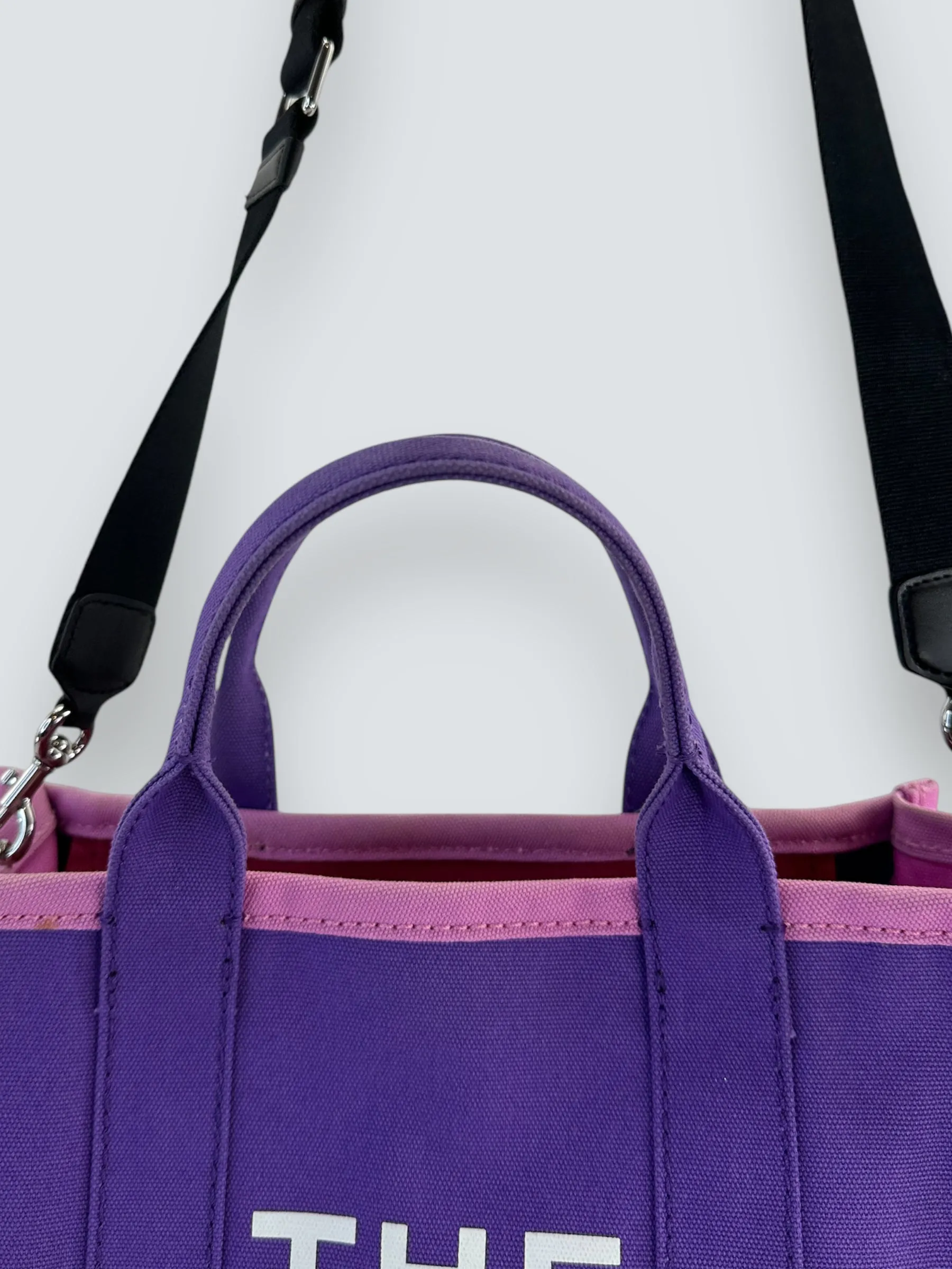 Marc Jacobs Purple Canvas ??The Tote?? Bag