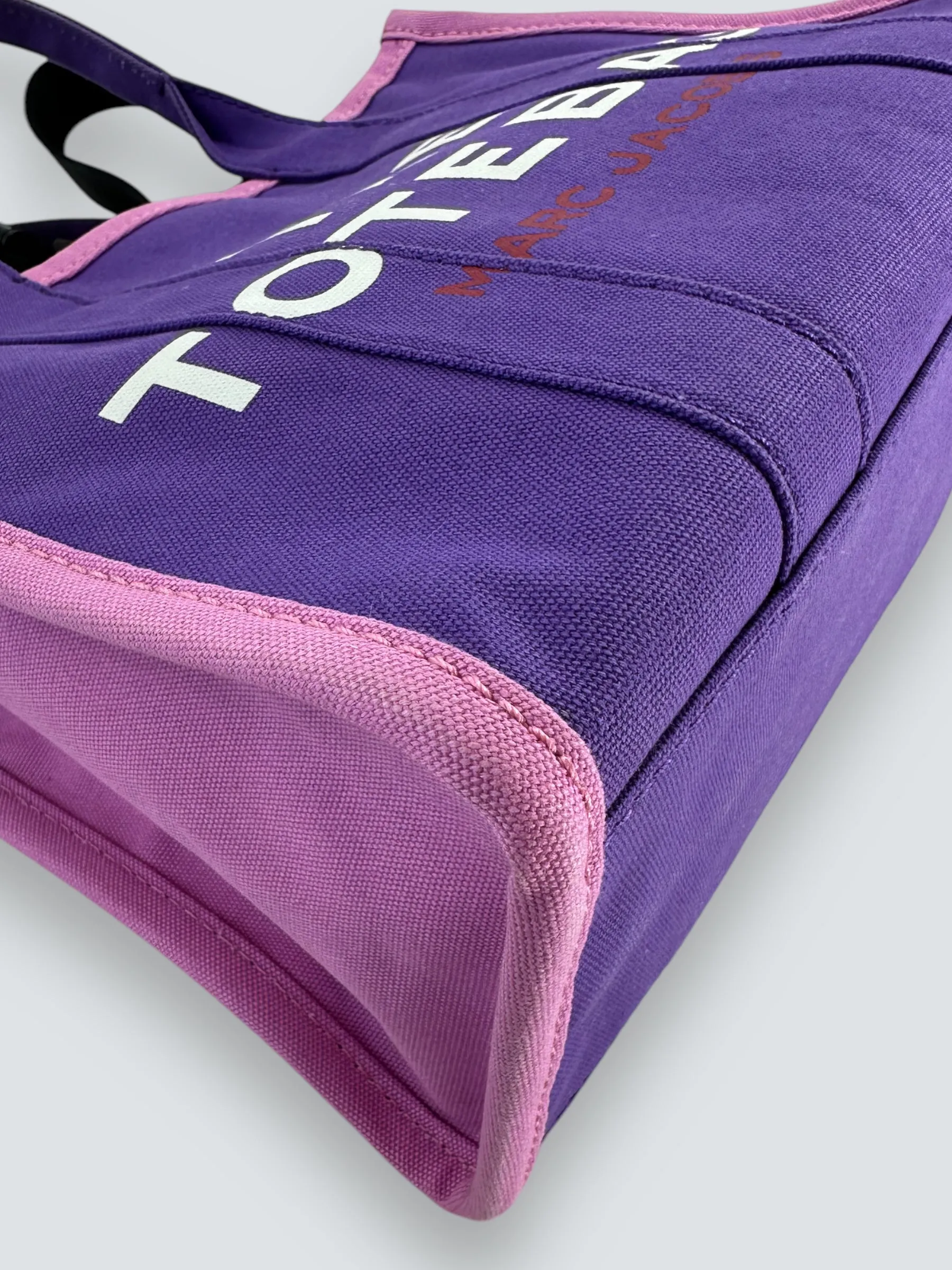 Marc Jacobs Purple Canvas ??The Tote?? Bag