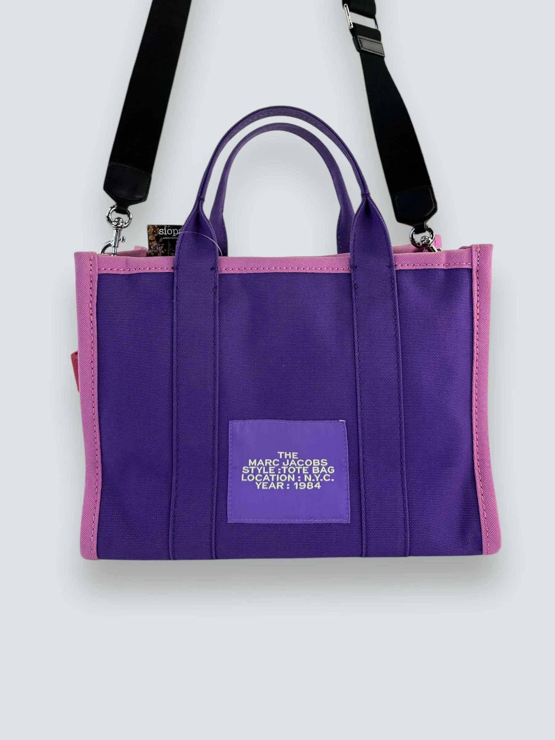 Marc Jacobs Purple Canvas ??The Tote?? Bag
