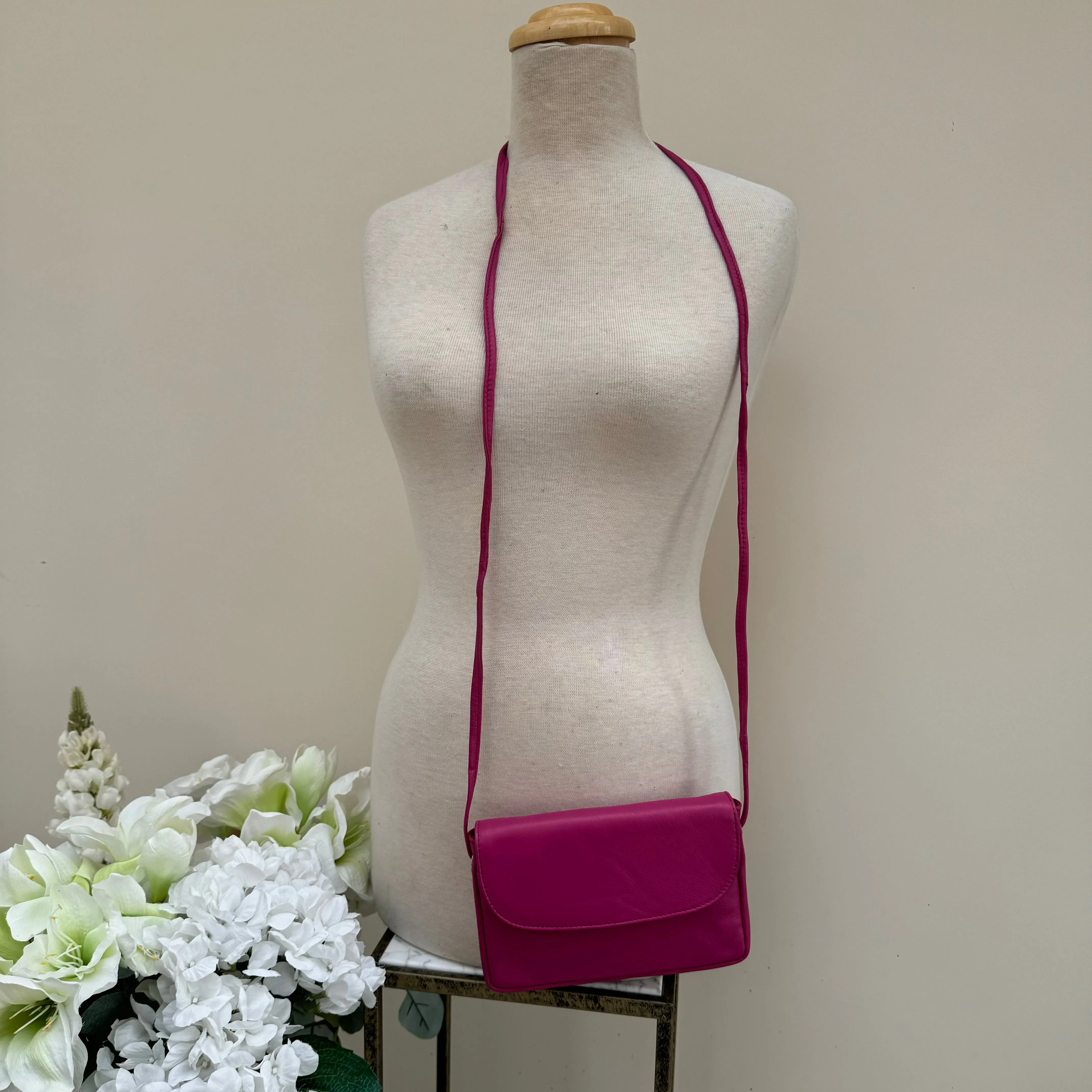 MB1 Leather mini cross body bag
