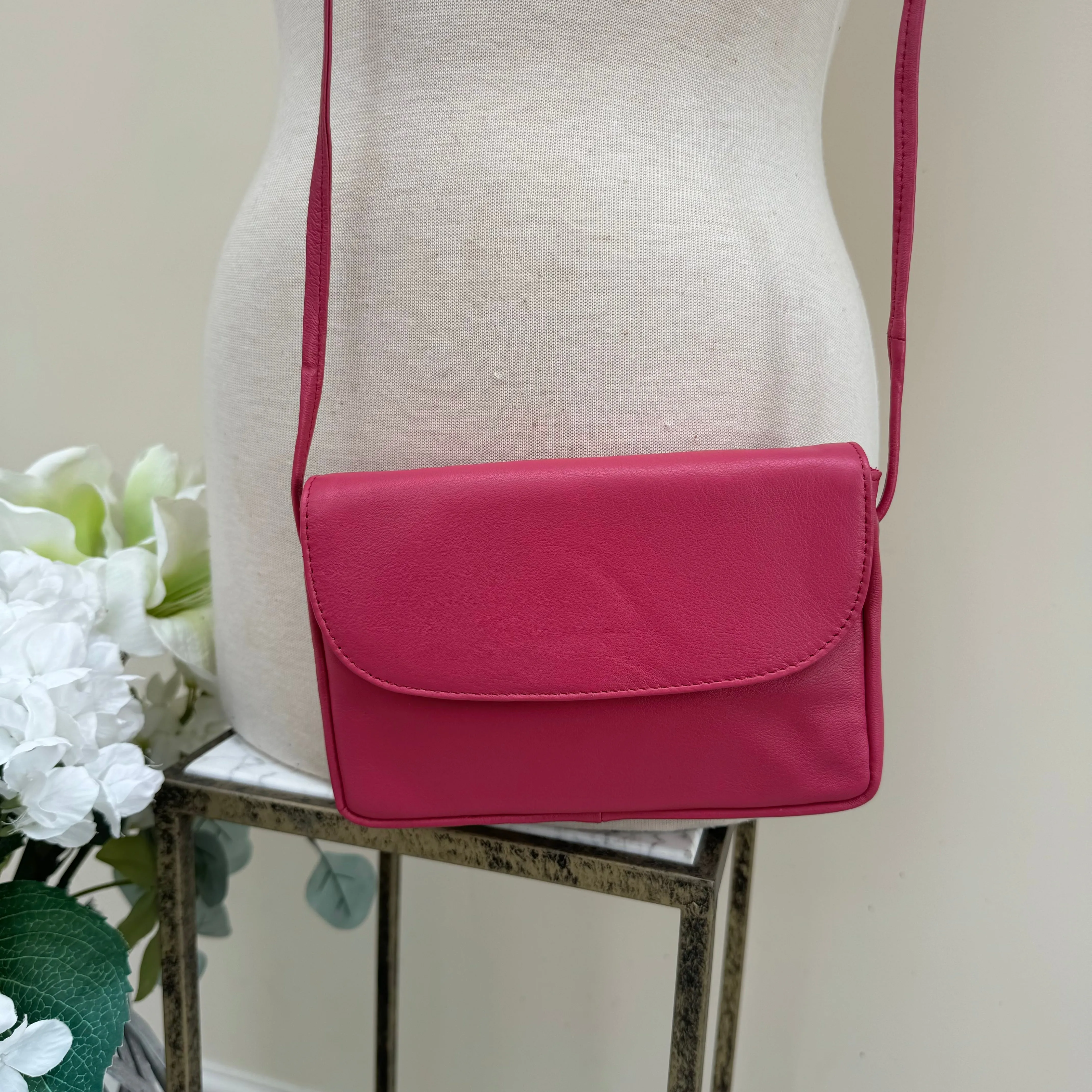 MB1 Leather mini cross body bag