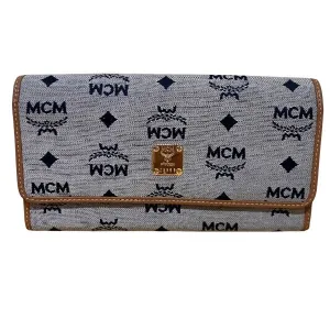 MCM Visetos Bifold Wallet Gray