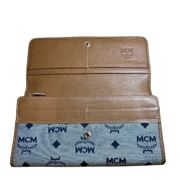 MCM Visetos Bifold Wallet Gray
