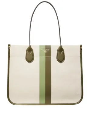 Michael Michael Kors Heidi Large Stripe Canvas Tote Bag
