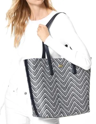 Michael Michael Kors Junie Chevron Leather Tote