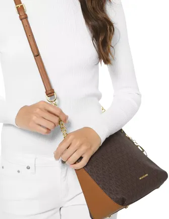 Michael Michael Kors Lillie Large Signature Messenger Bag