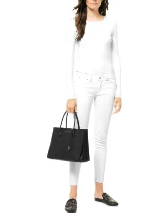 Michael Michael Kors Mercer Accordion Pebble Leather Tote