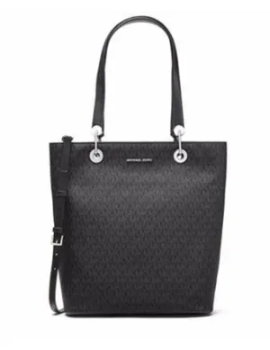 Michael Michael Kors Signature Raven Large North South Top Zip Tote