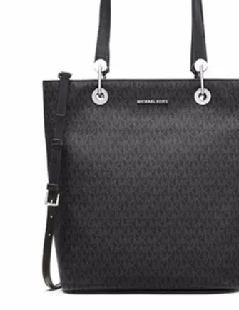 Michael Michael Kors Signature Raven Large North South Top Zip Tote