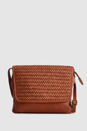 Mira Leather Flap Crossbody Bag