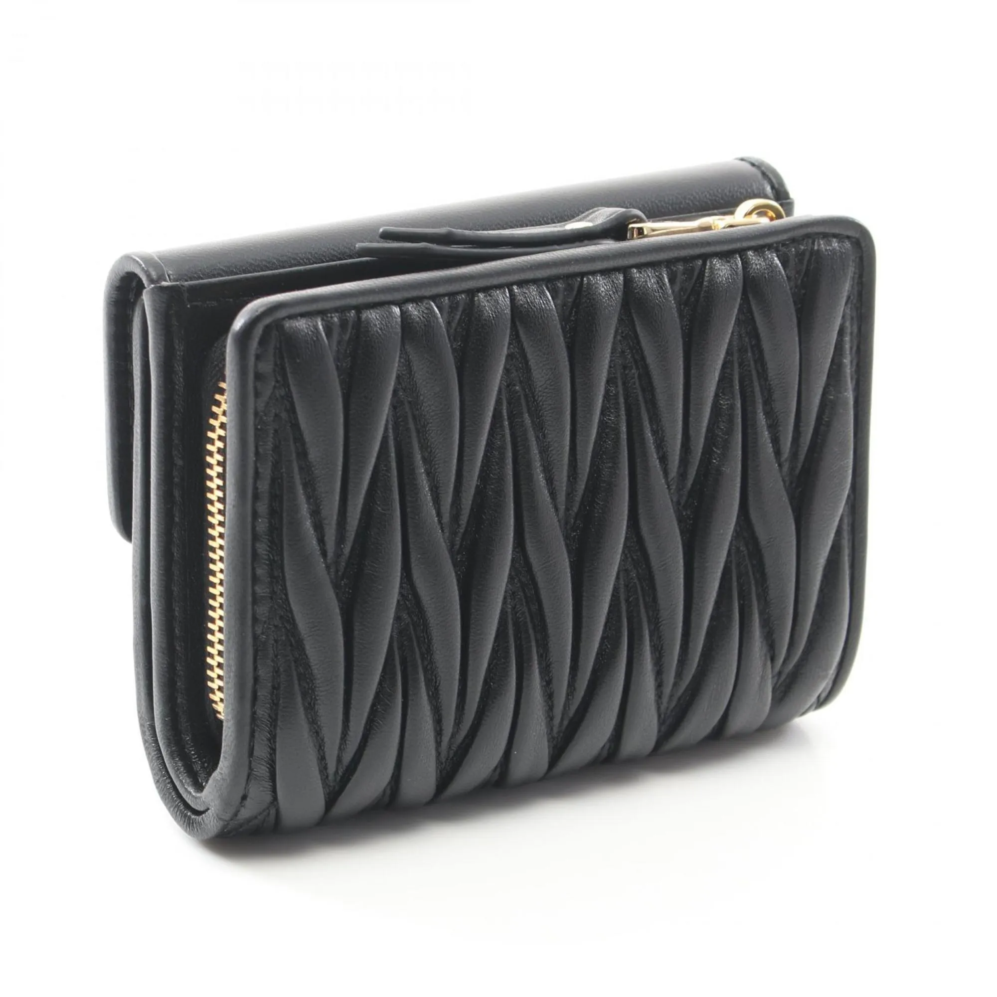 Miu Miu Leather Wallet (Tri-Fold) (Pre-Owned)