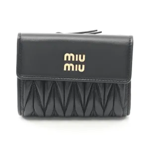 Miu Miu Leather Wallet (Tri-Fold) (Pre-Owned)