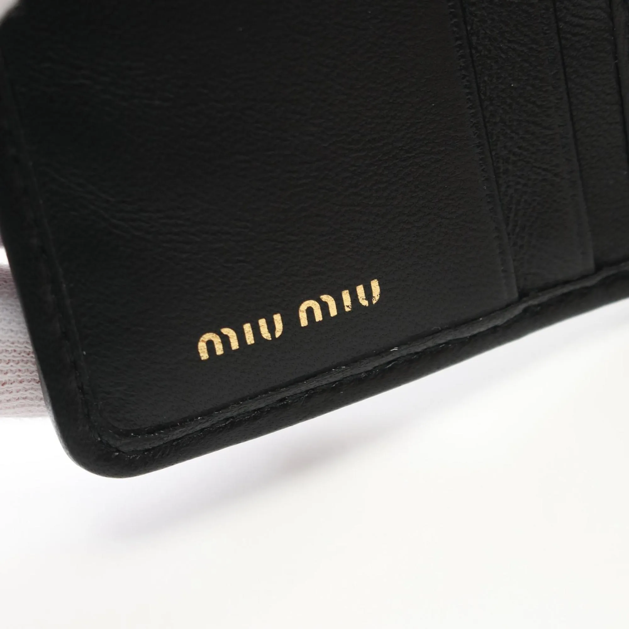Miu Miu Leather Wallet (Tri-Fold) (Pre-Owned)