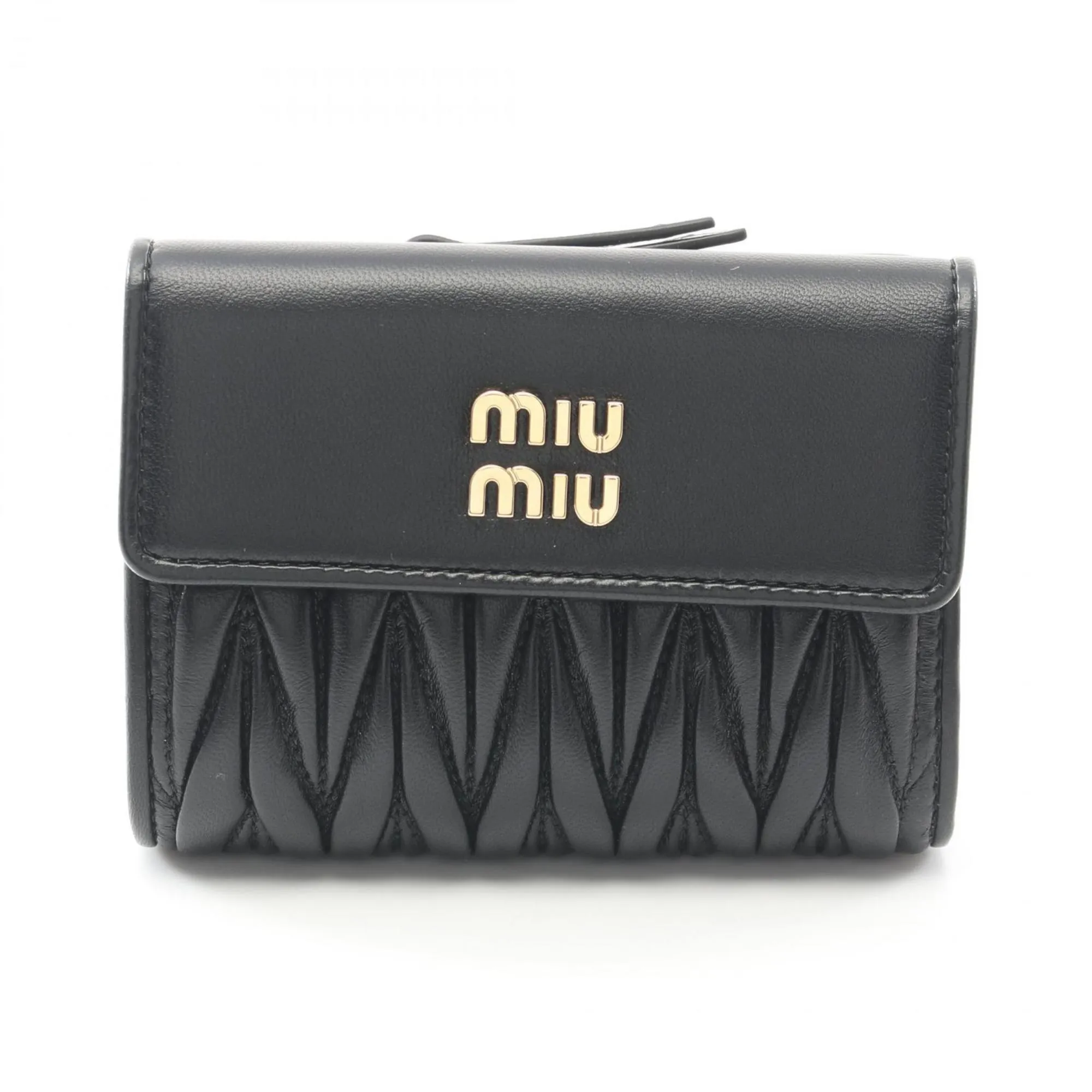 Miu Miu Leather Wallet (Tri-Fold) (Pre-Owned)