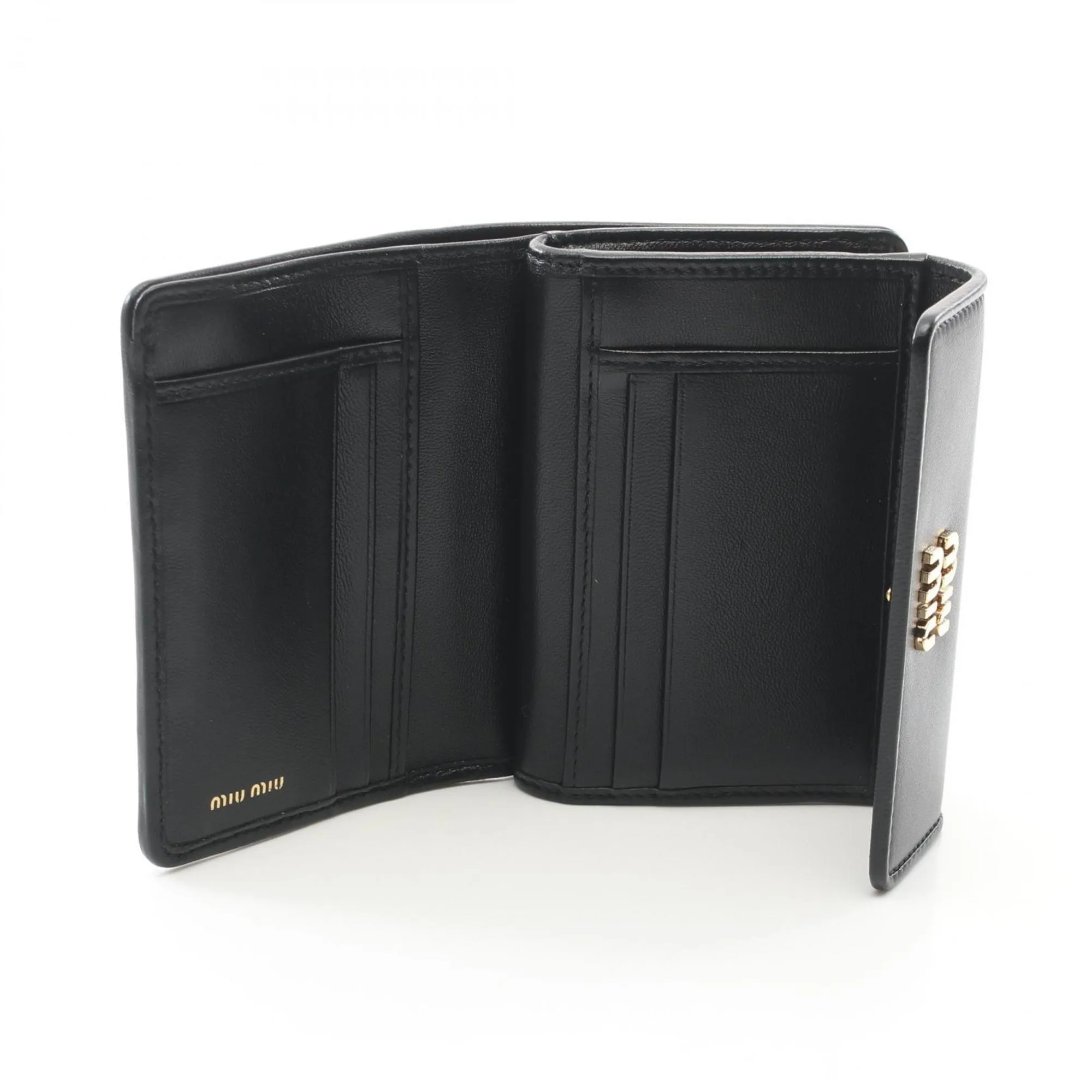 Miu Miu Leather Wallet (Tri-Fold) (Pre-Owned)