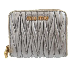 Miu Miu Matelasse Leather Coin Purse/Coin Case (Pre-Owned)