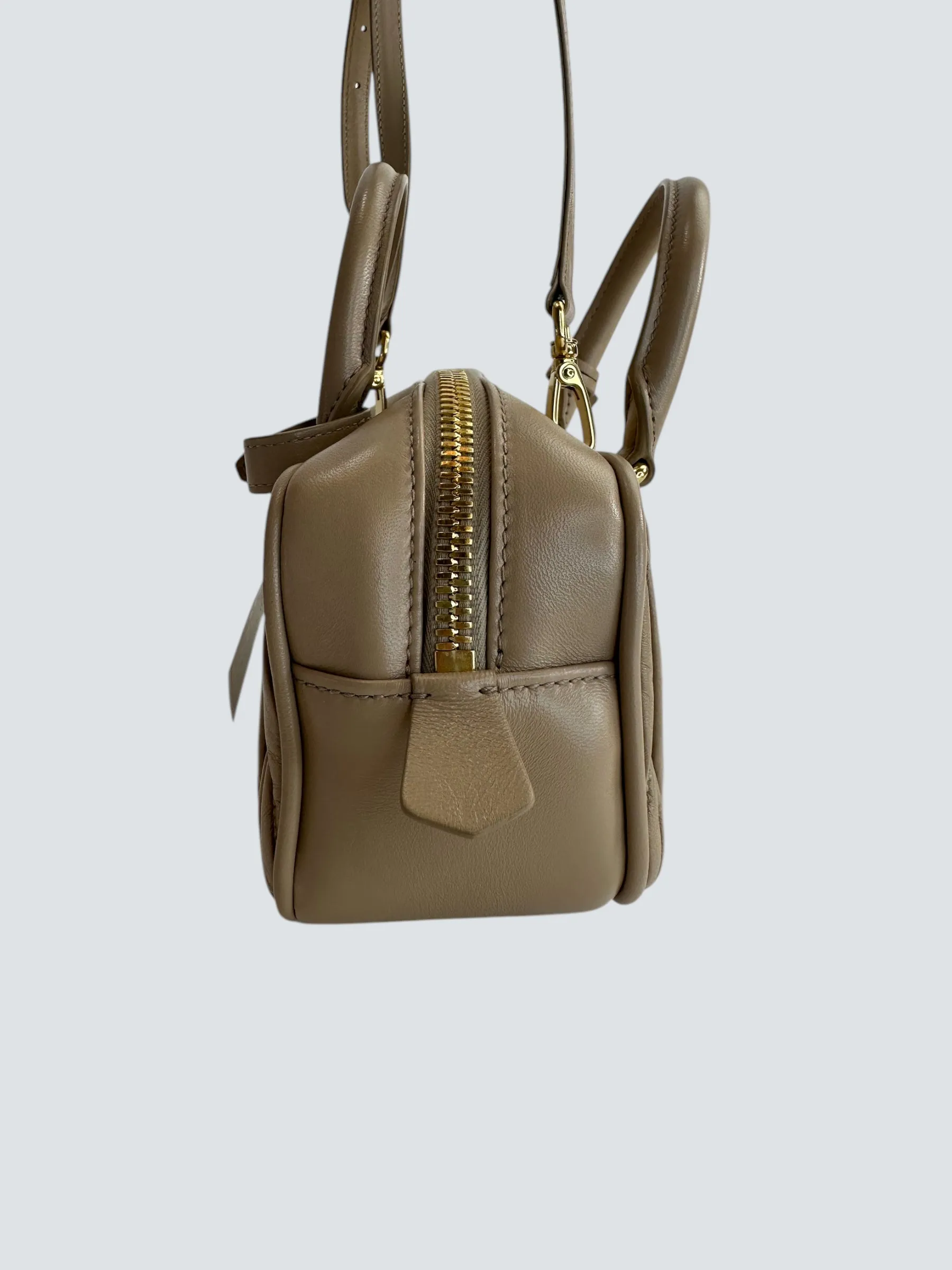 MiuMiu Cream Matellasse Nappa Leather Arcadie Crossbody