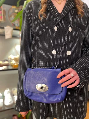 Mulberry Purple Leather ??Lily?? Crossbody